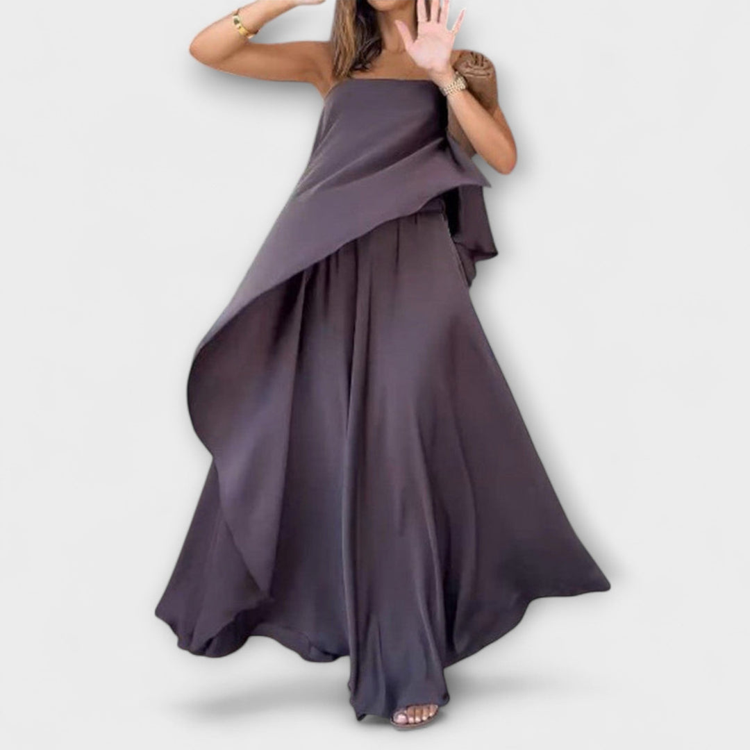 Ruby - Eleganter trägerloser Top und Rock