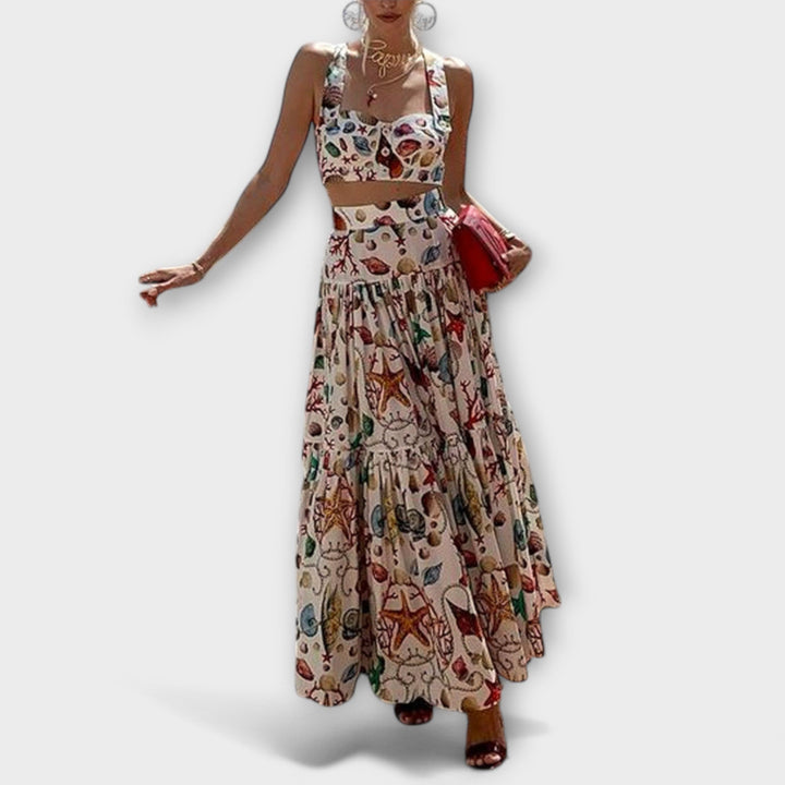 Heather - Stylisches zweiteiliges Set mit Rock