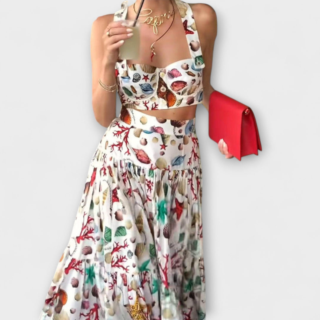 Heather - Stylisches zweiteiliges Set mit Rock